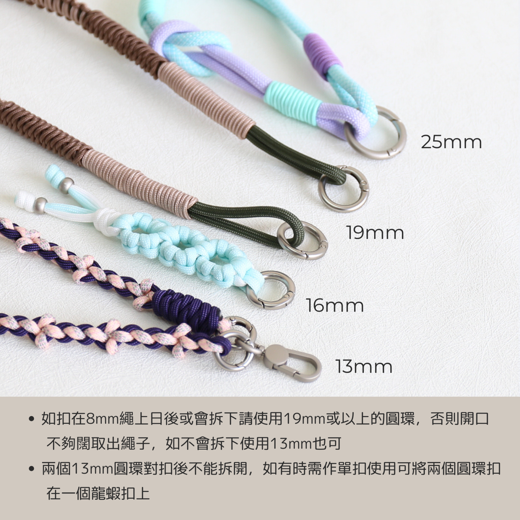 彈弓圓環扣彈簧圈連接扣-啞銀-2個裝 - Image 4