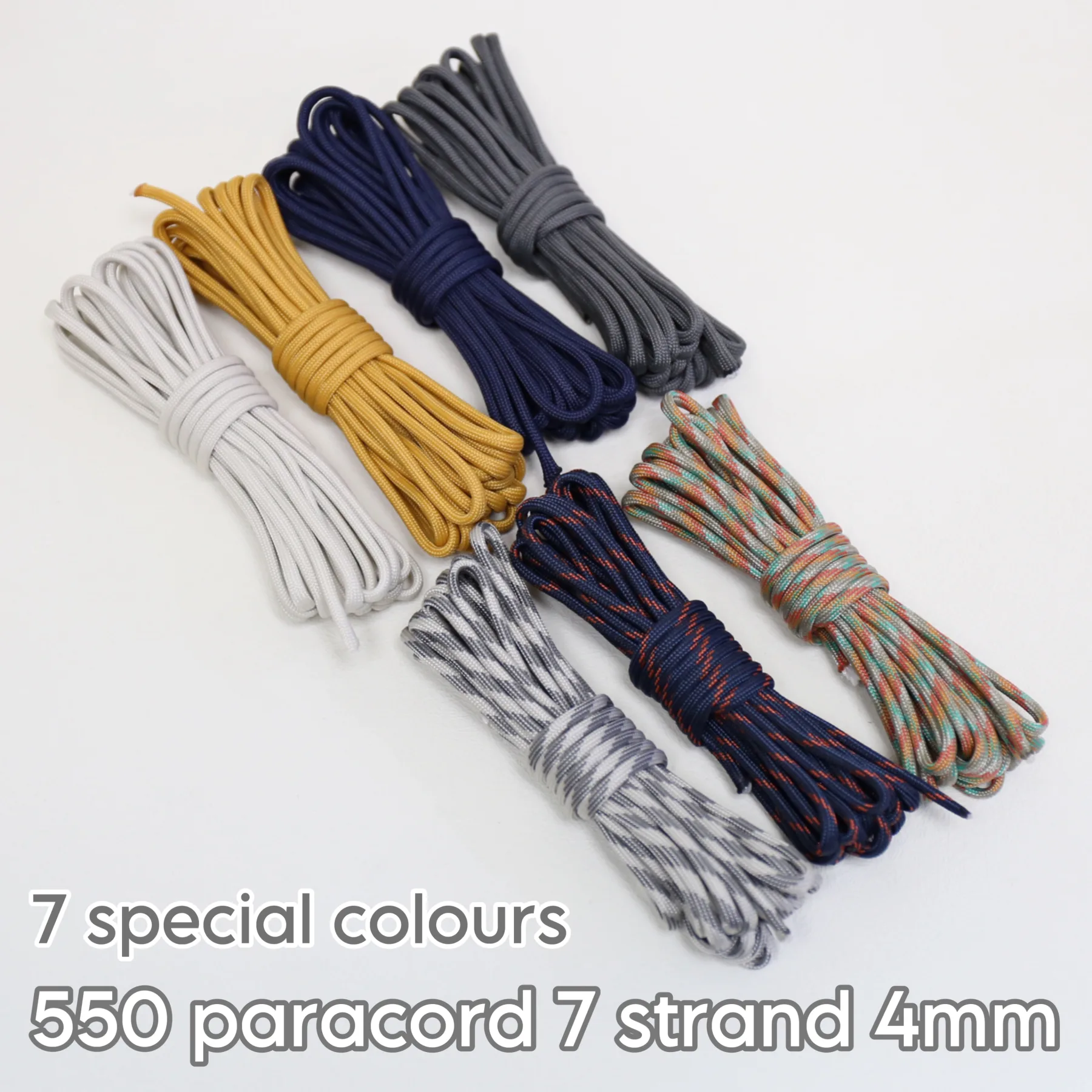 4mm7芯傘繩露營繩Paracord-特別色
