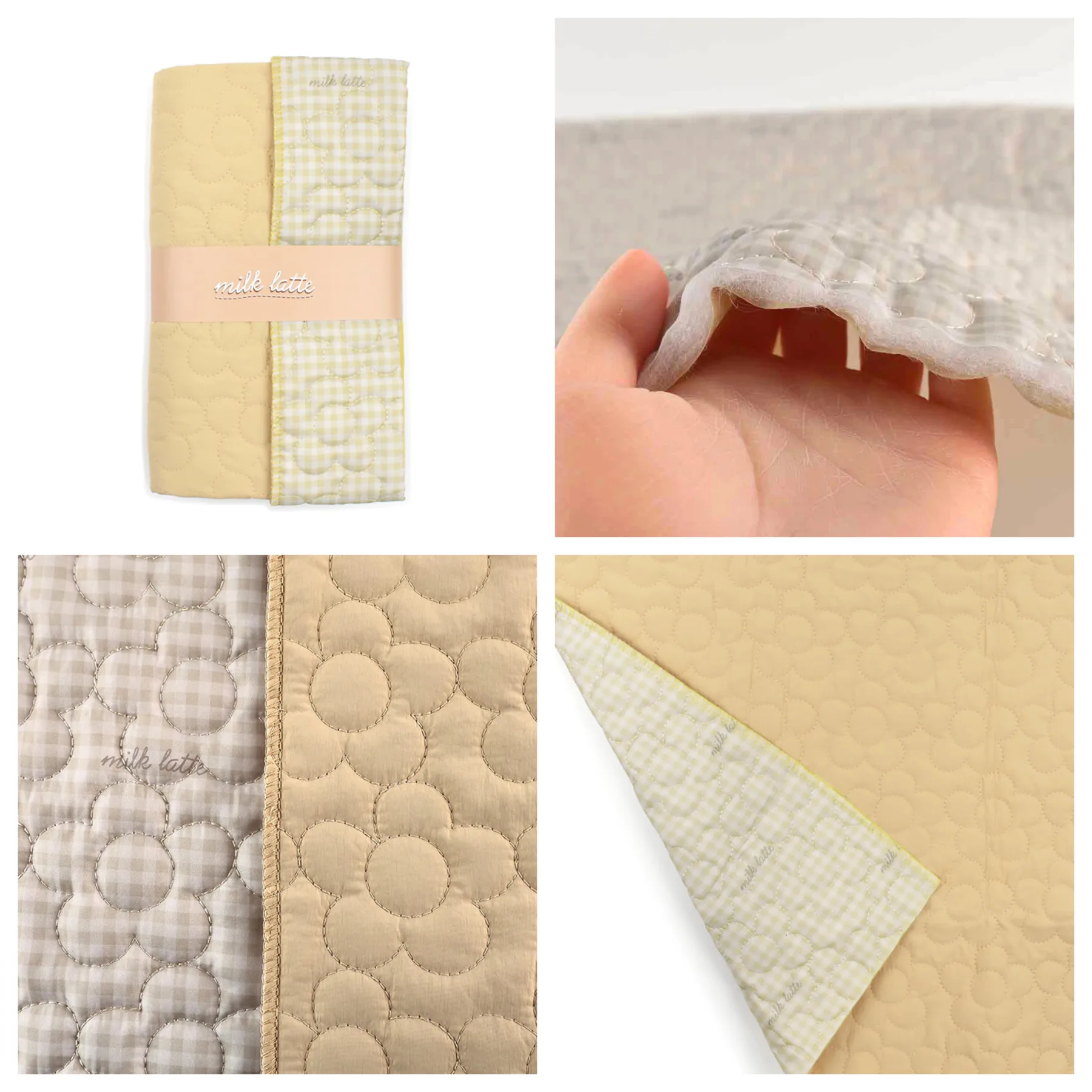 日本Milk Latte 雙面夾棉布cut cloth - Image 4