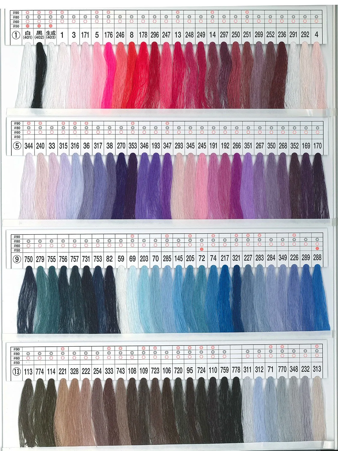 FUJIX kingspun 色板 縫紉線 日本綫 車縫線 手作 手作材料 DIY sewing