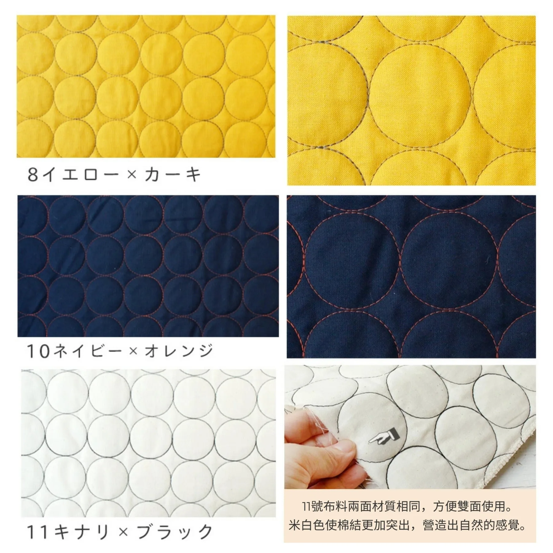 日本CIRQL大圓點夾棉布 - Image 19