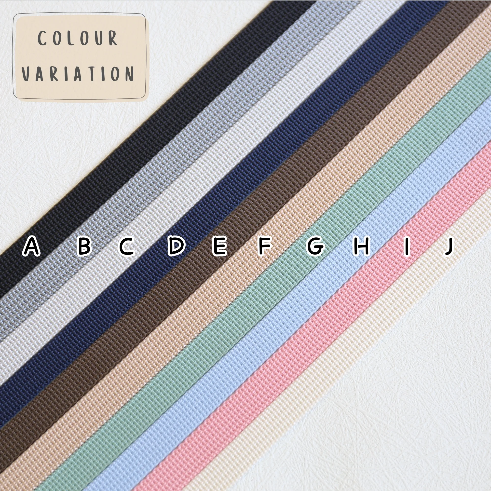 尼龍織帶 10mm帶 webbing strap rope DIY craft handmade nylon strap 織帶 提帶 揹帶 手作材料 手藝用品 縫紉配件