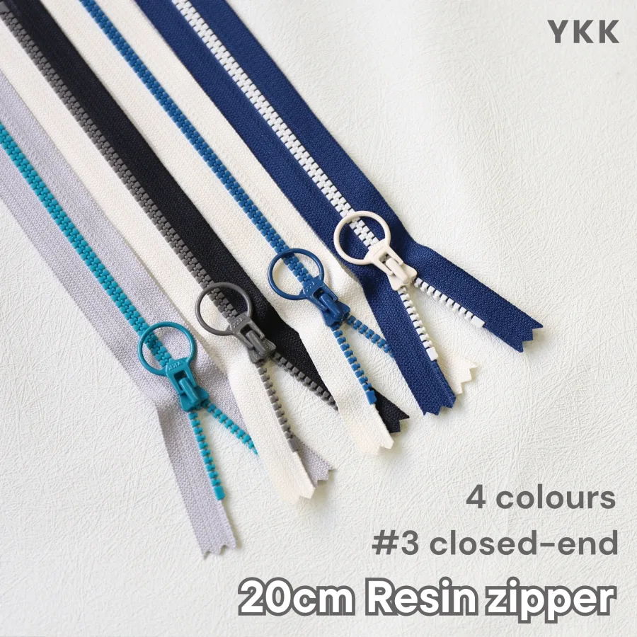 YKK撞色20cm樹脂拉鍊 zipper DIY 手作材料 縫紉配件 拉鏈 handmade notions