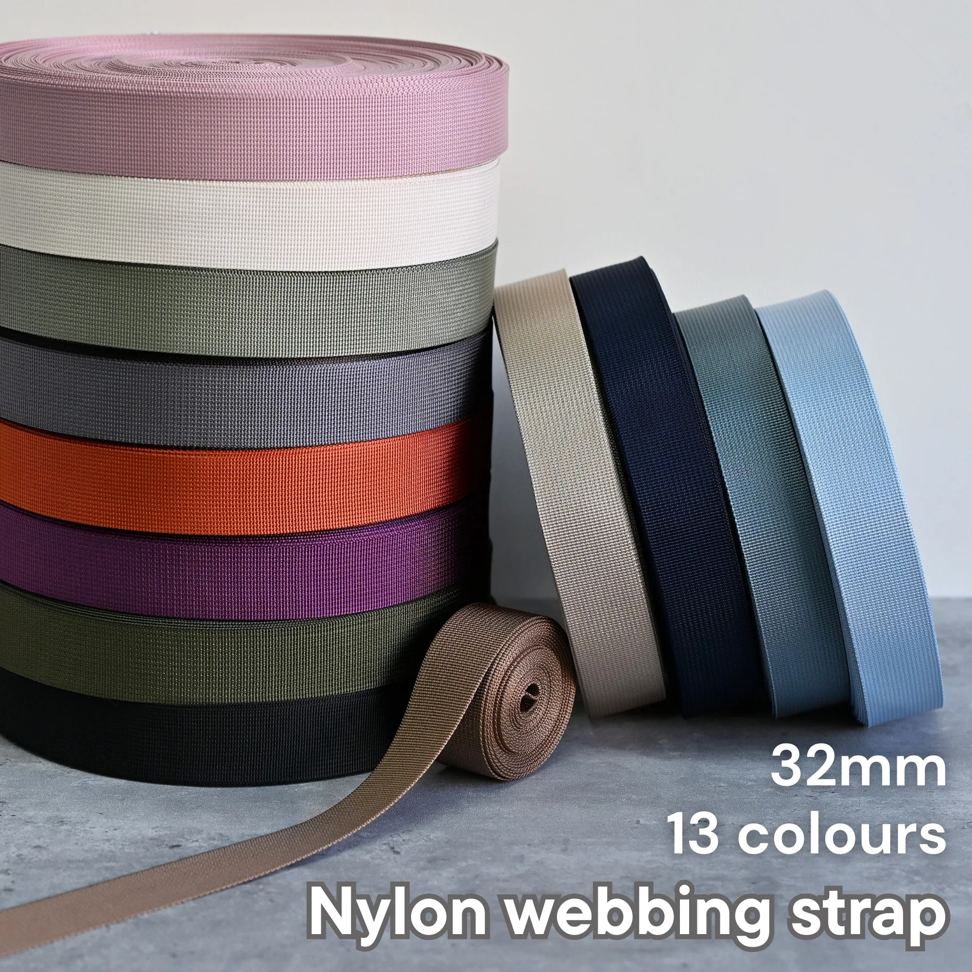 32mm尼龍織帶Webbing-13色